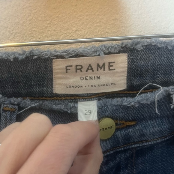 Frame Le Skinny de Jeanne Raw Hem Split Ankle Skinny Jeans 29 - Picture 4 of 10